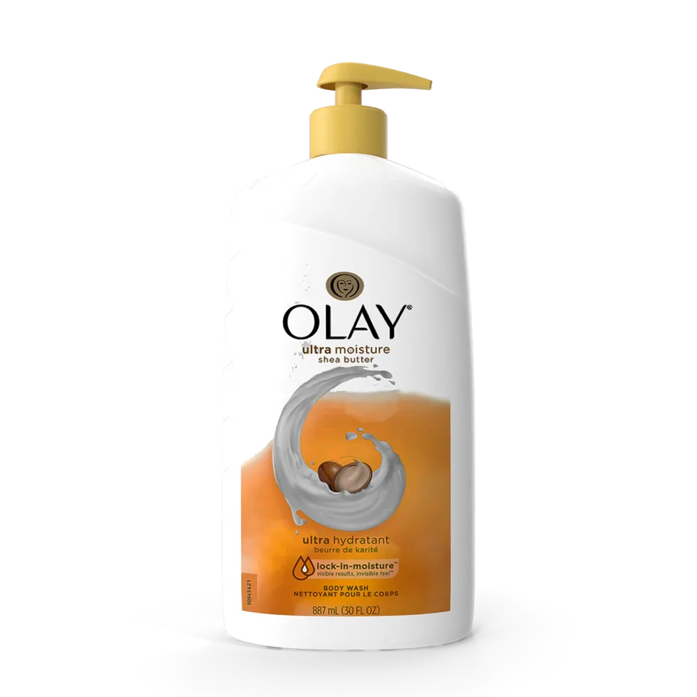 Olay shea butter body wash, big bottle, about 3 quarters left